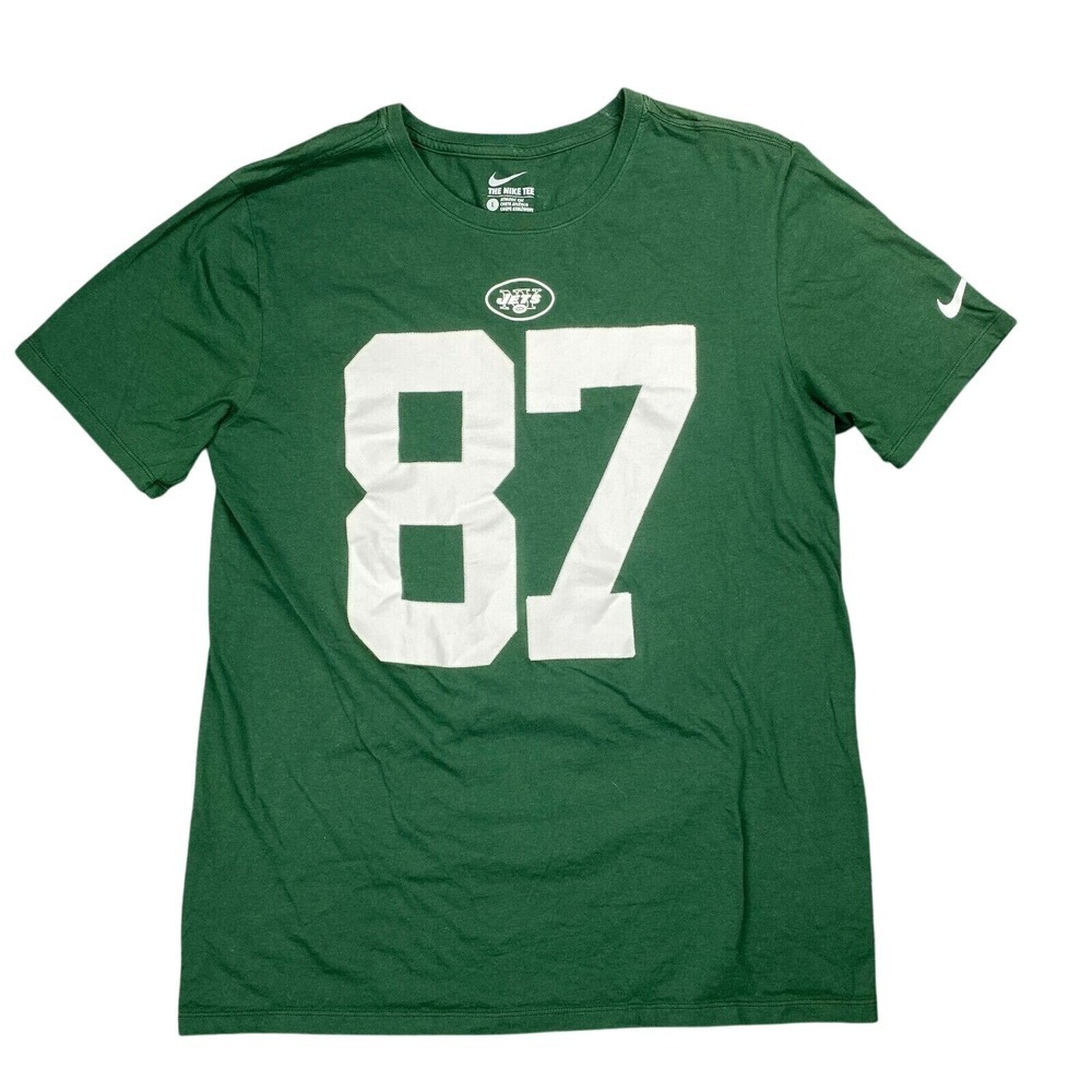 New York Jets Nike Shirt Womens L Decker 87 Graphic Tee‎ Green NFL Football Fan